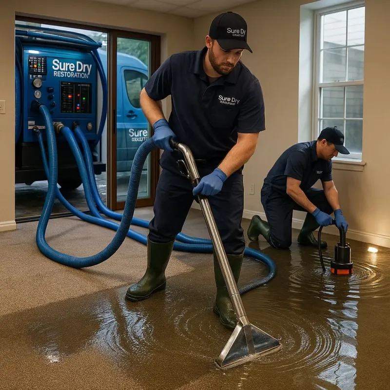 Water Extraction and Removal process in New Lenox, IL